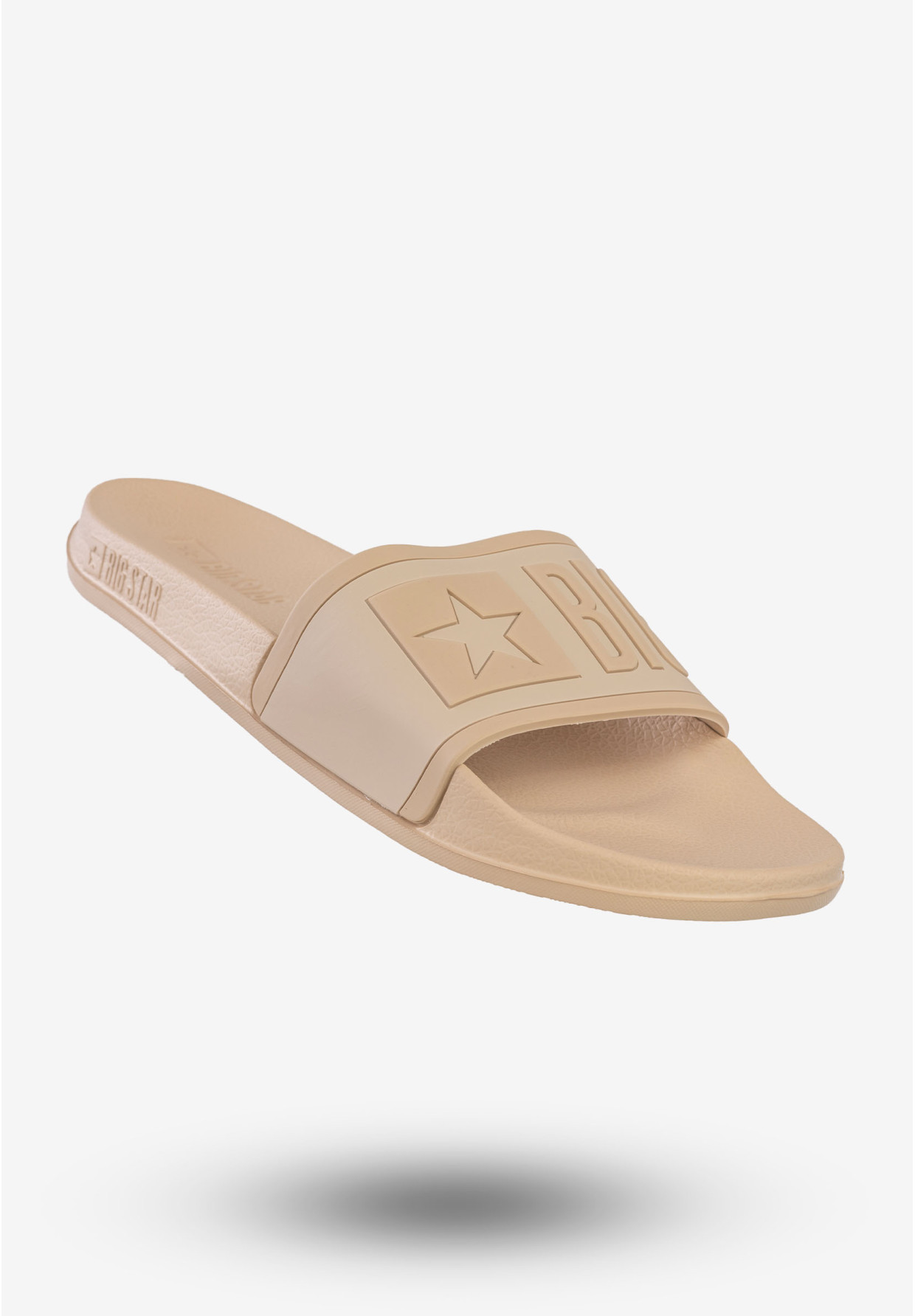 Klapki Damskie Buty BIG STAR Beżowe NN274A645