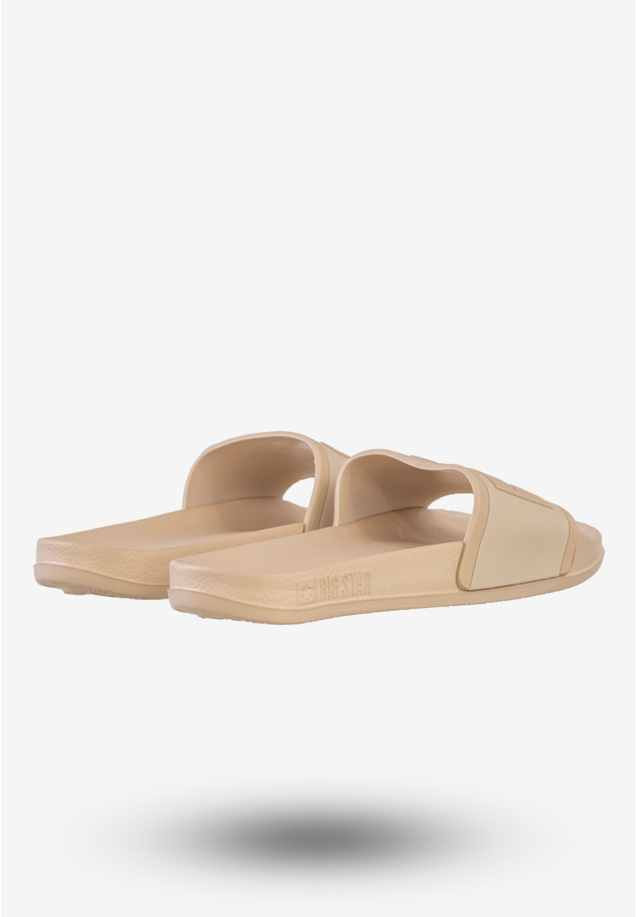 Klapki Damskie Buty BIG STAR Beżowe NN274A645