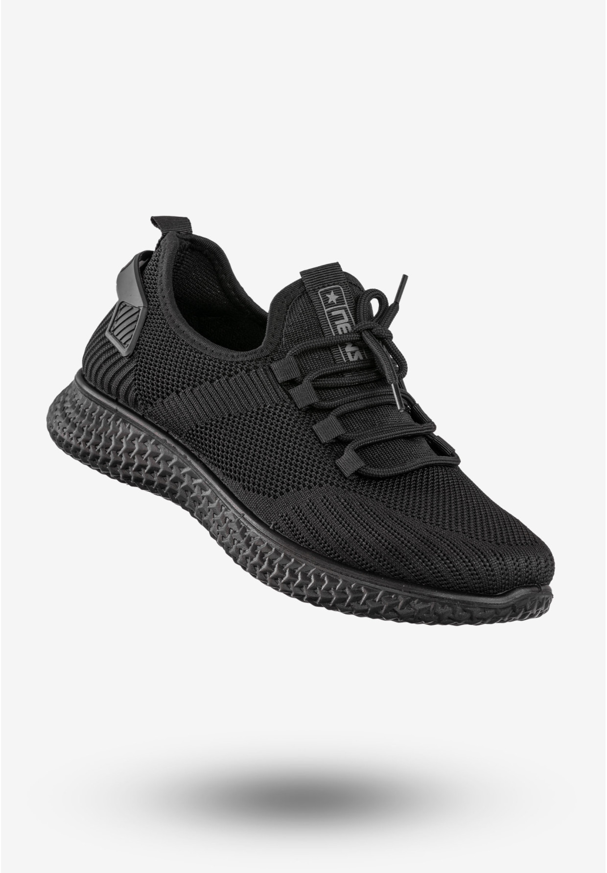 Sneakersy Męskie Buty Sportowe Lekkie News Czarne 21MN02-3634M
