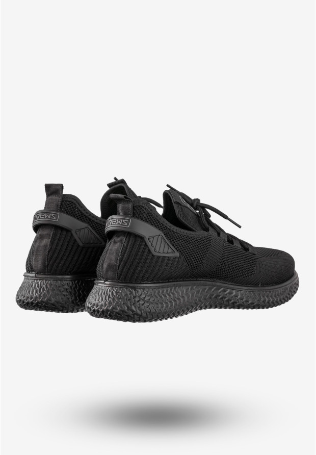 Sneakersy Męskie Buty Sportowe Lekkie News Czarne 21MN02-3634M