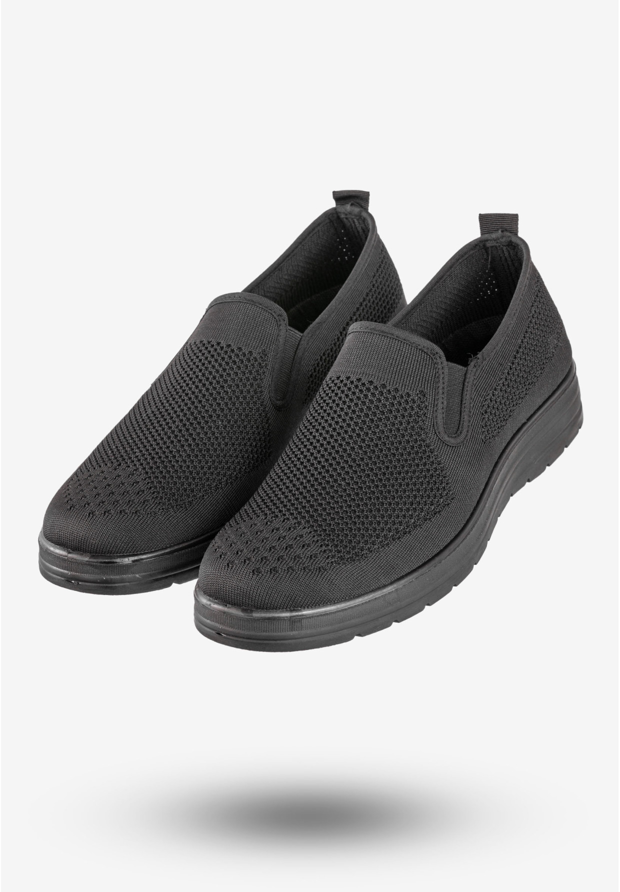 Sneakersy Męskie Buty Sportowe Wsuwane News Czarne 9TX02-1022