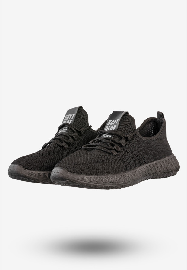 Sneakersy Męskie Buty Sportowe Wsuwane Filippo Czarne MTN2175/21BK