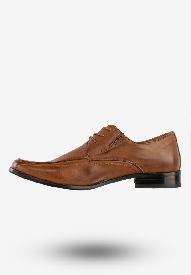 Półbuty Wizytowe Męskie Eleganckie Buty K.Wójcik Brązowe KM2207