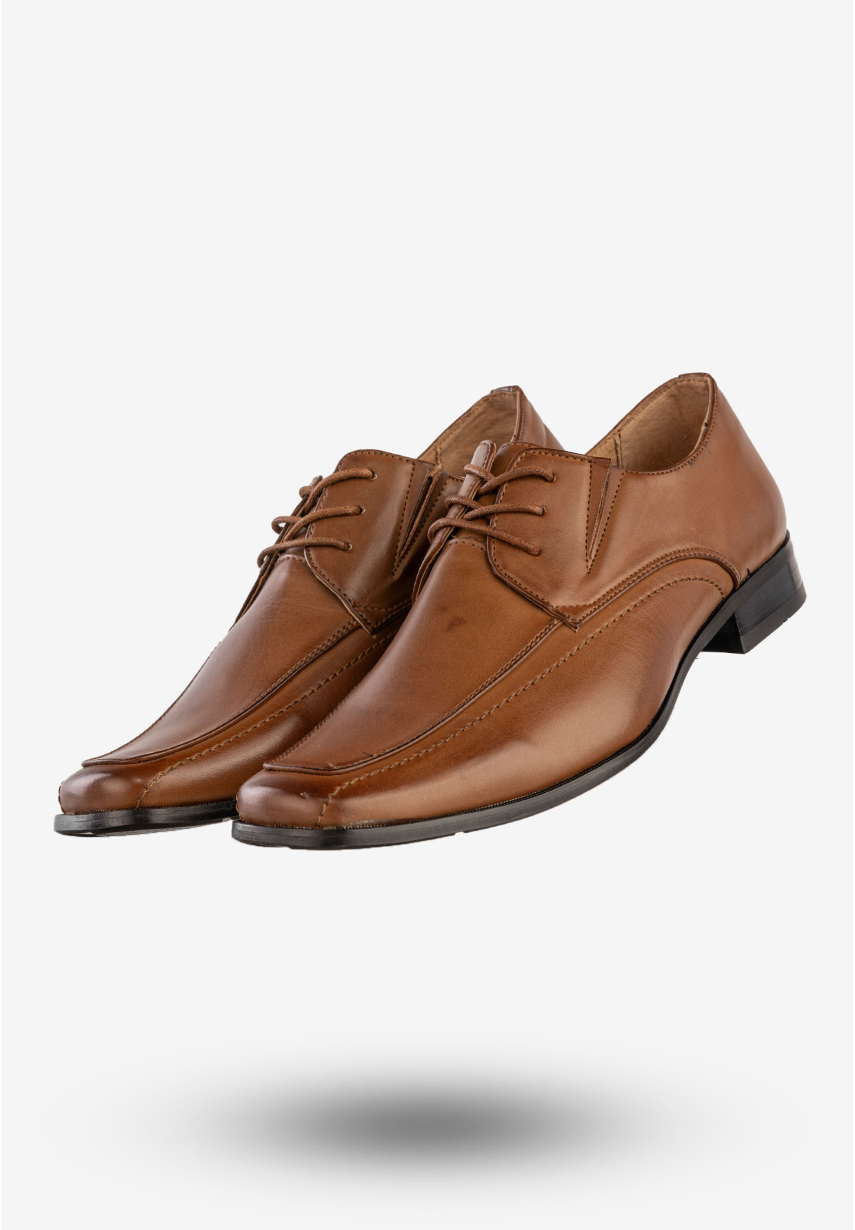 Półbuty Wizytowe Męskie Eleganckie Buty K.Wójcik Brązowe KM2207