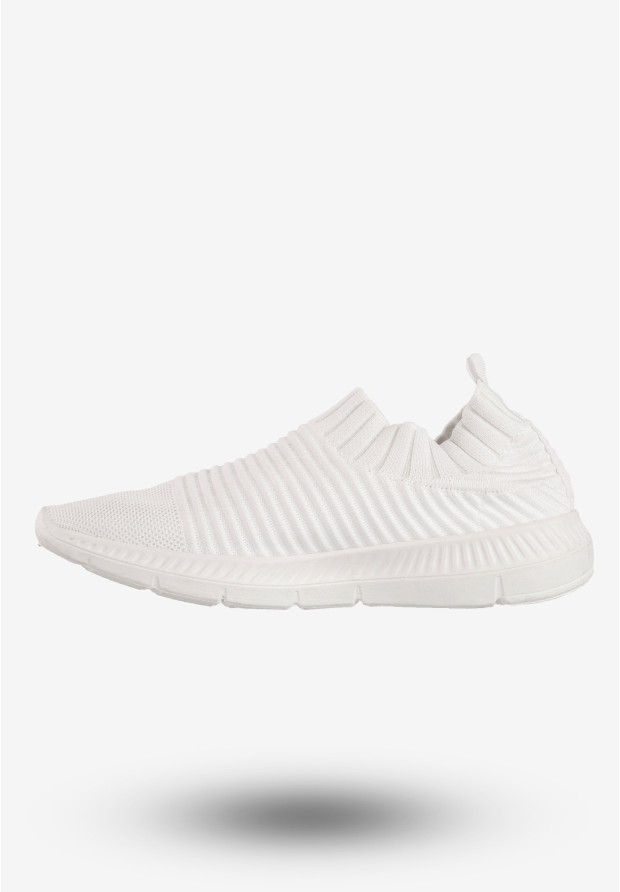 Sneakersy Damskie Wsuwane Buty Sportowe DK Białe SM-BM1809 Candy