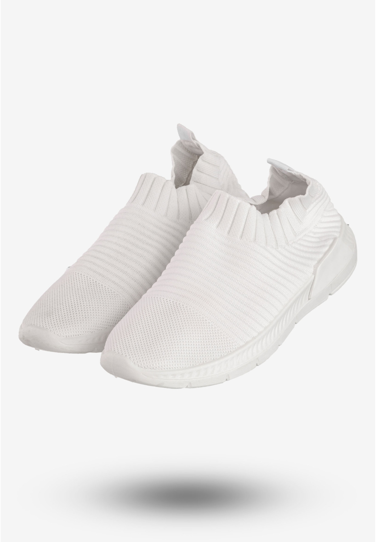 Sneakersy Damskie Wsuwane Buty Sportowe DK Białe SM-BM1809 Candy