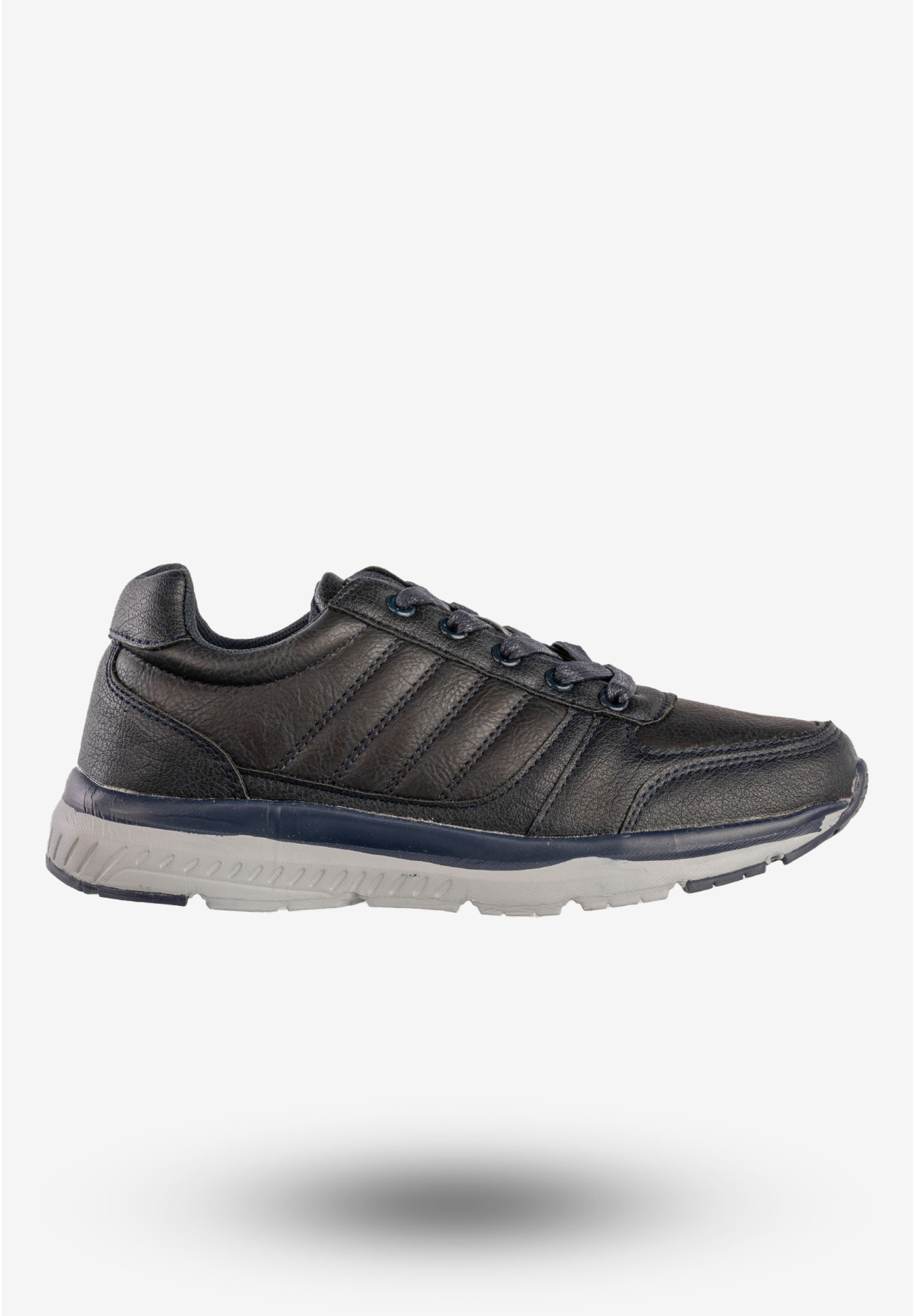Sneakersy Damskie Ekoskóra Buty Sportowe Granatowe Gelteo T-1973