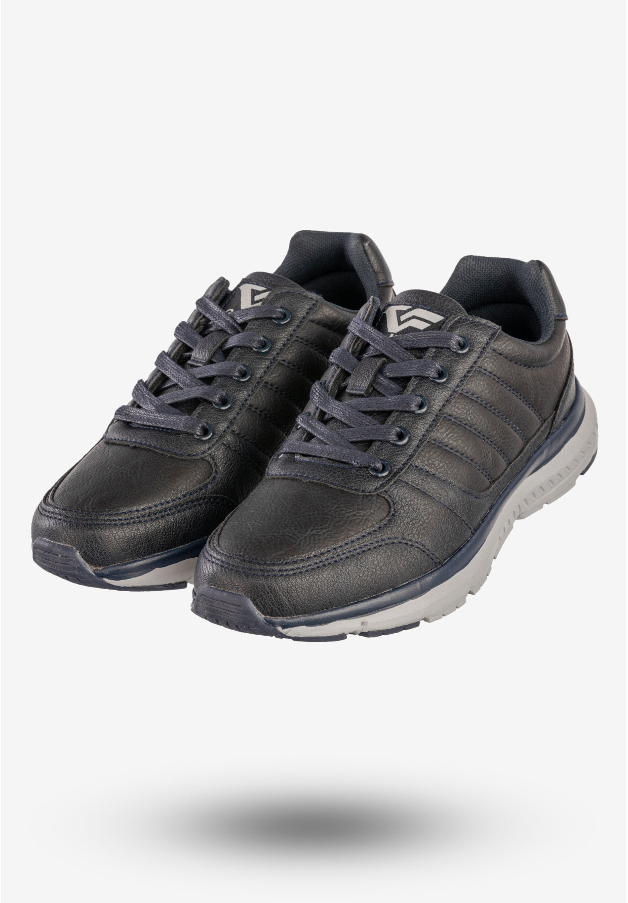 Sneakersy Damskie Ekoskóra Buty Sportowe Granatowe Gelteo T-1973