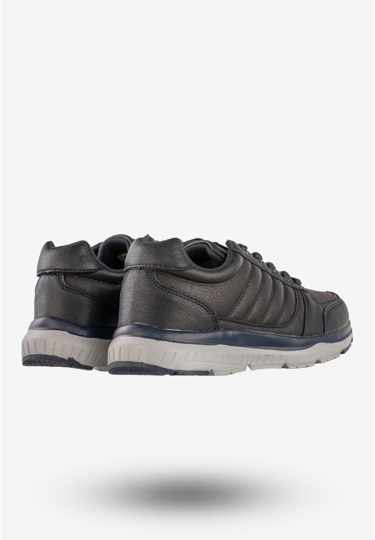 Sneakersy Damskie Ekoskóra Buty Sportowe Granatowe Gelteo T-1973