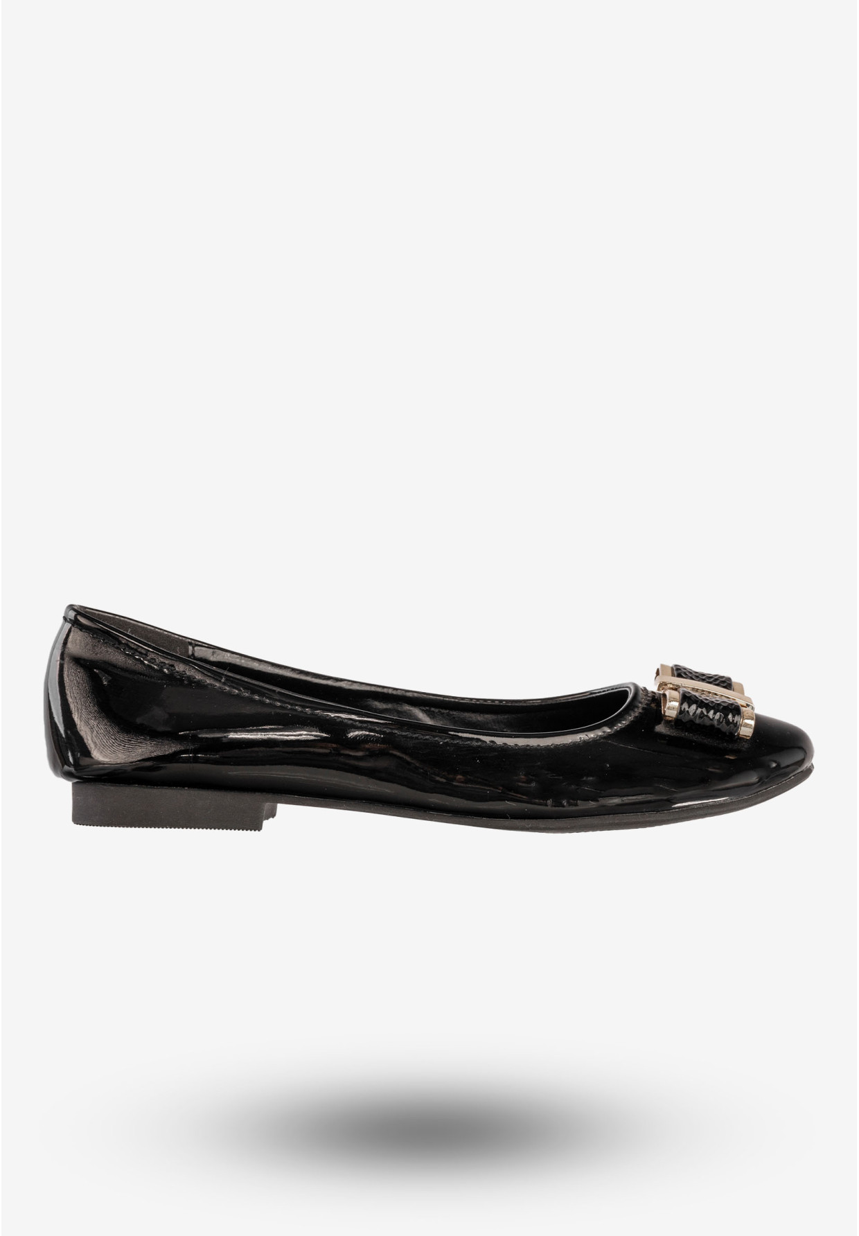 Baleriny Damskie Ekoskóra Buty Eleganckie Czarne M.Daszyński MR1460-5