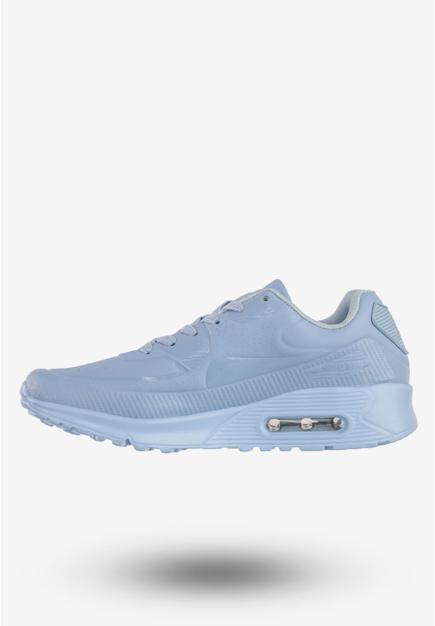 Sneakersy Damskie Ekoskóra Buty Sportowe Niebieskie Rapert B774-13