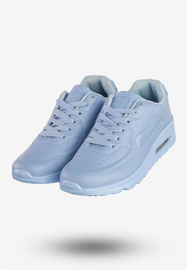 Sneakersy Damskie Ekoskóra Buty Sportowe Niebieskie Rapert B774-13