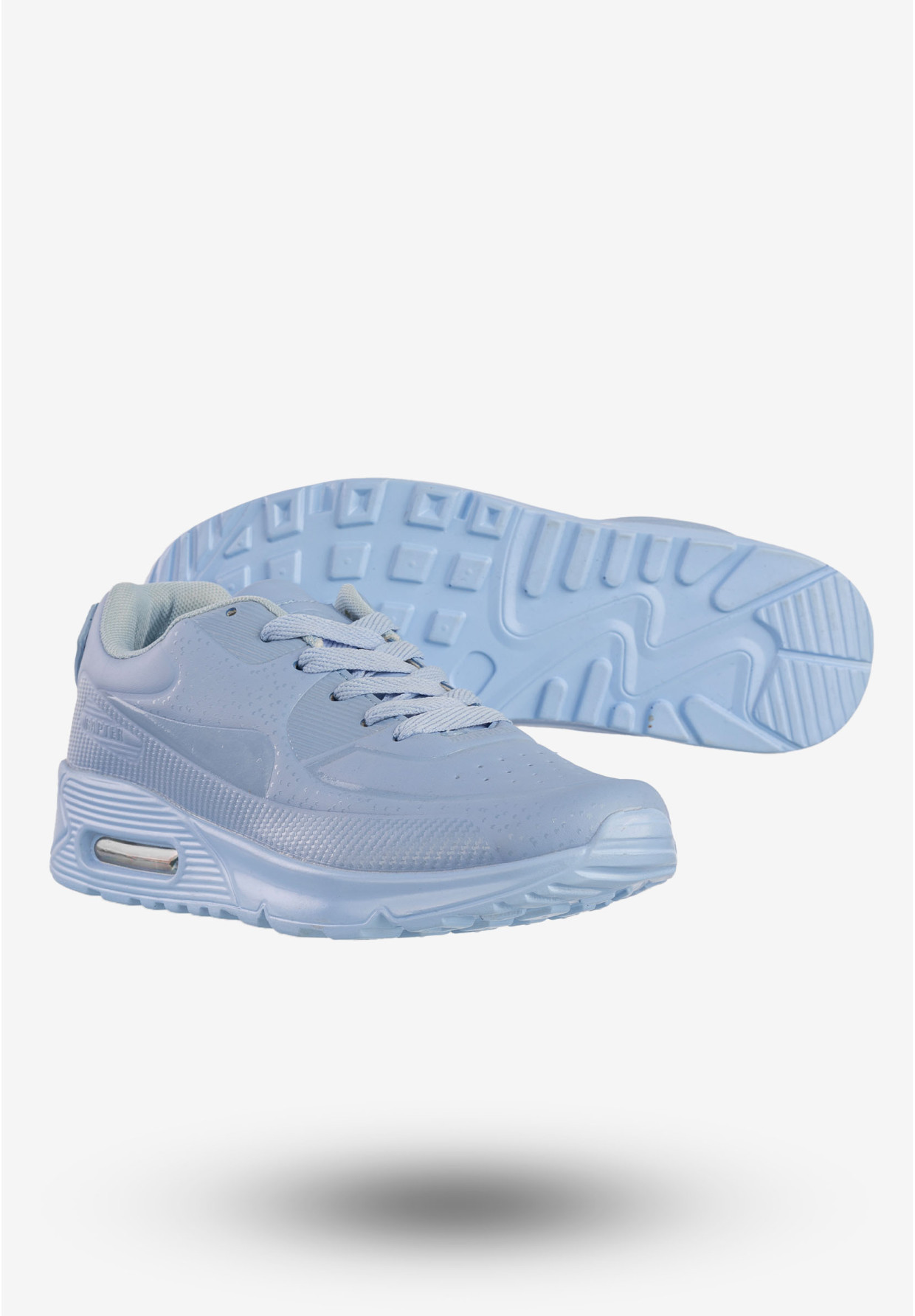 Sneakersy Damskie Ekoskóra Buty Sportowe Niebieskie Rapert B774-13
