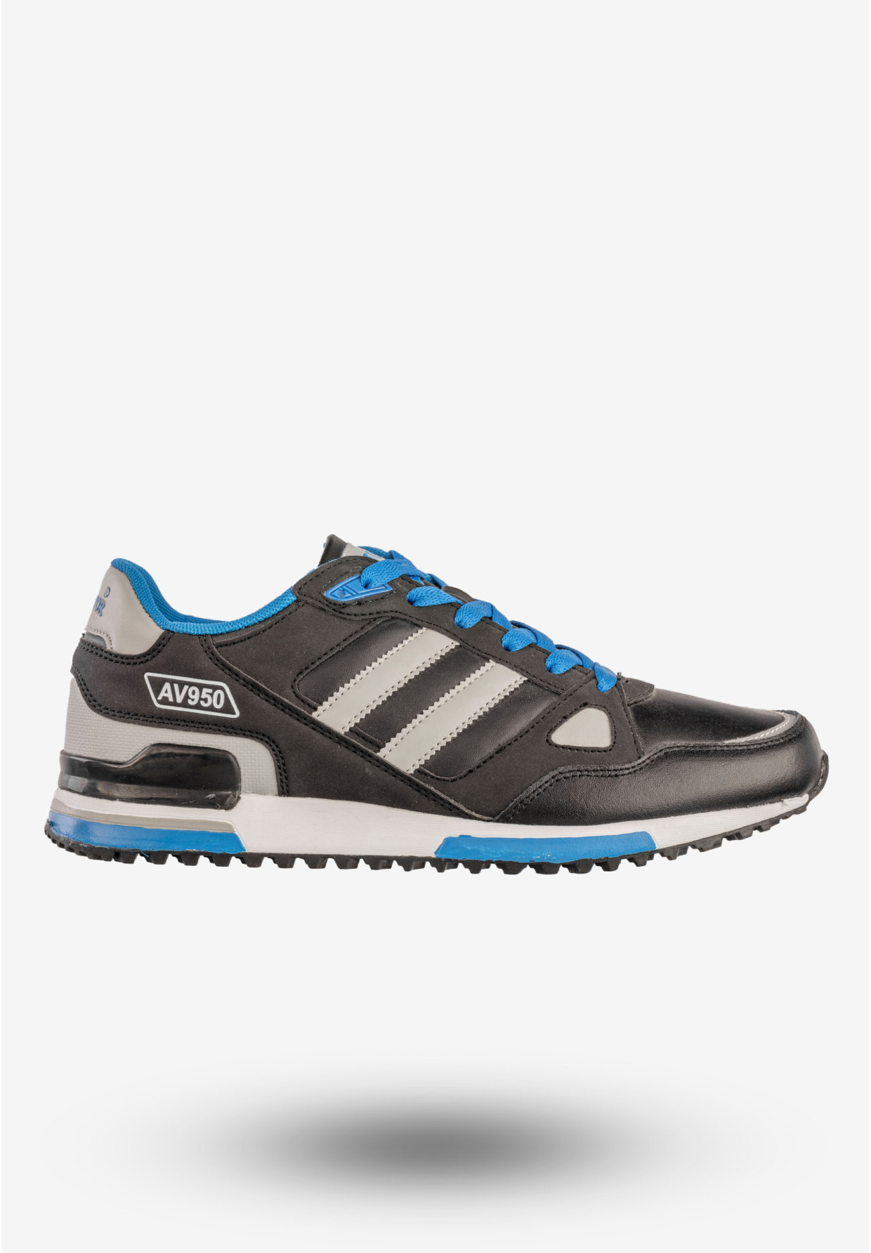 Sneakersy Męskie Ekoskóra Buty Sportowe Czarne Aviator 9217C2