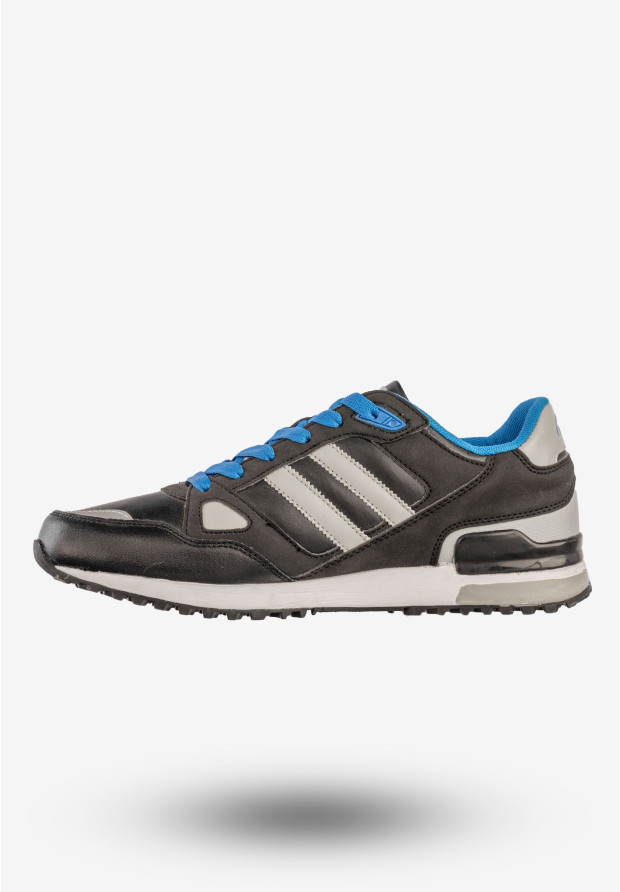 Sneakersy Męskie Ekoskóra Buty Sportowe Czarne Aviator 9217C2