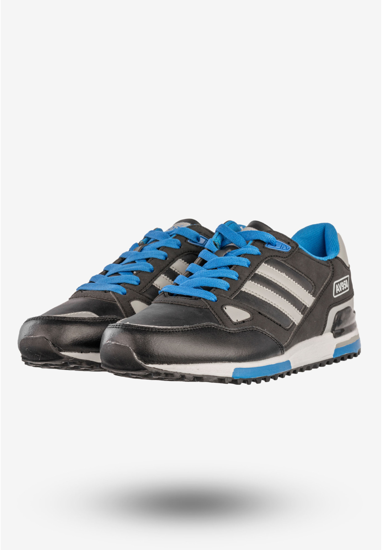 Sneakersy Męskie Ekoskóra Buty Sportowe Czarne Aviator 9217C2