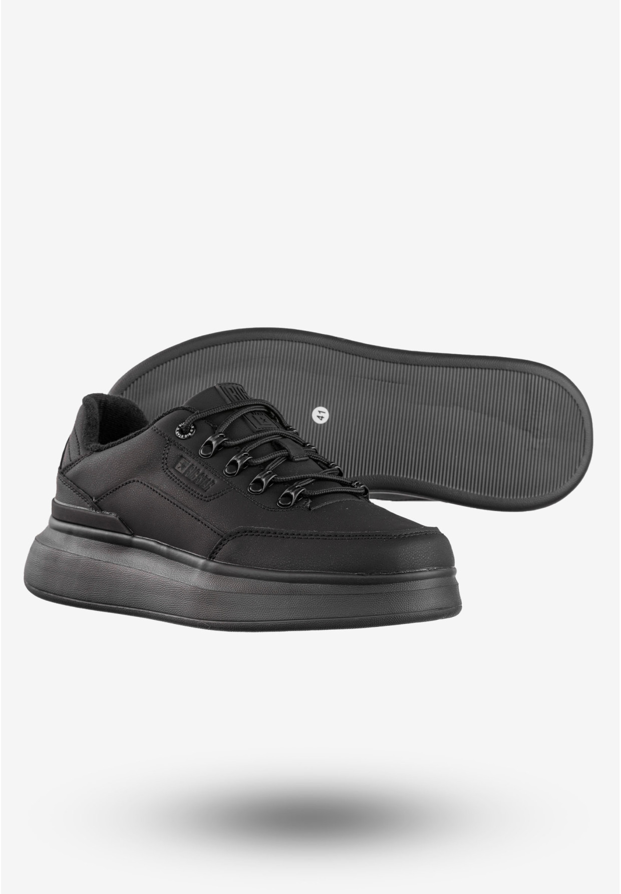 Sneakersy Męskie Buty Sportowe BIG STAR Czarne OO174306