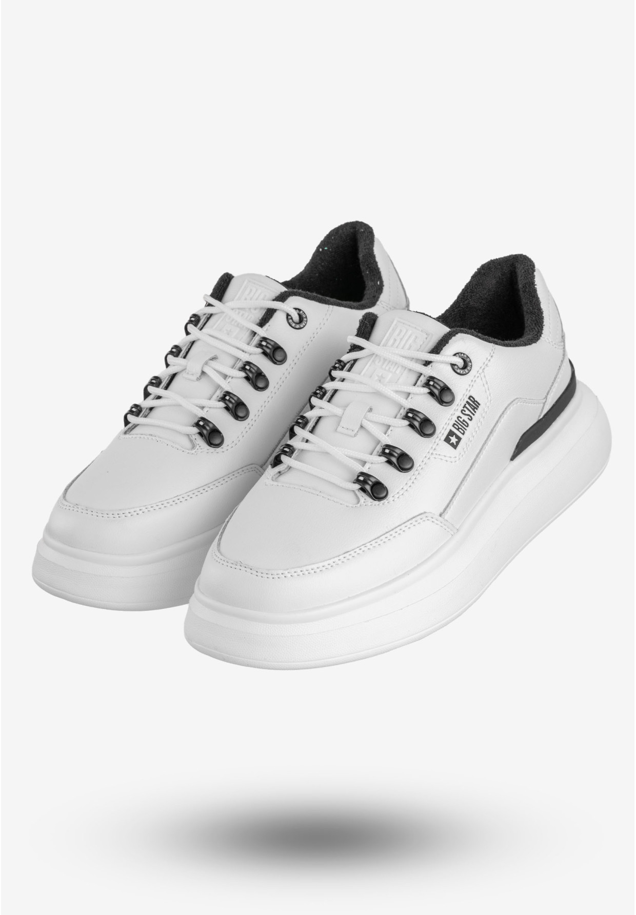 Sneakersy Męskie Buty Sportowe BIG STAR Białe OO174305