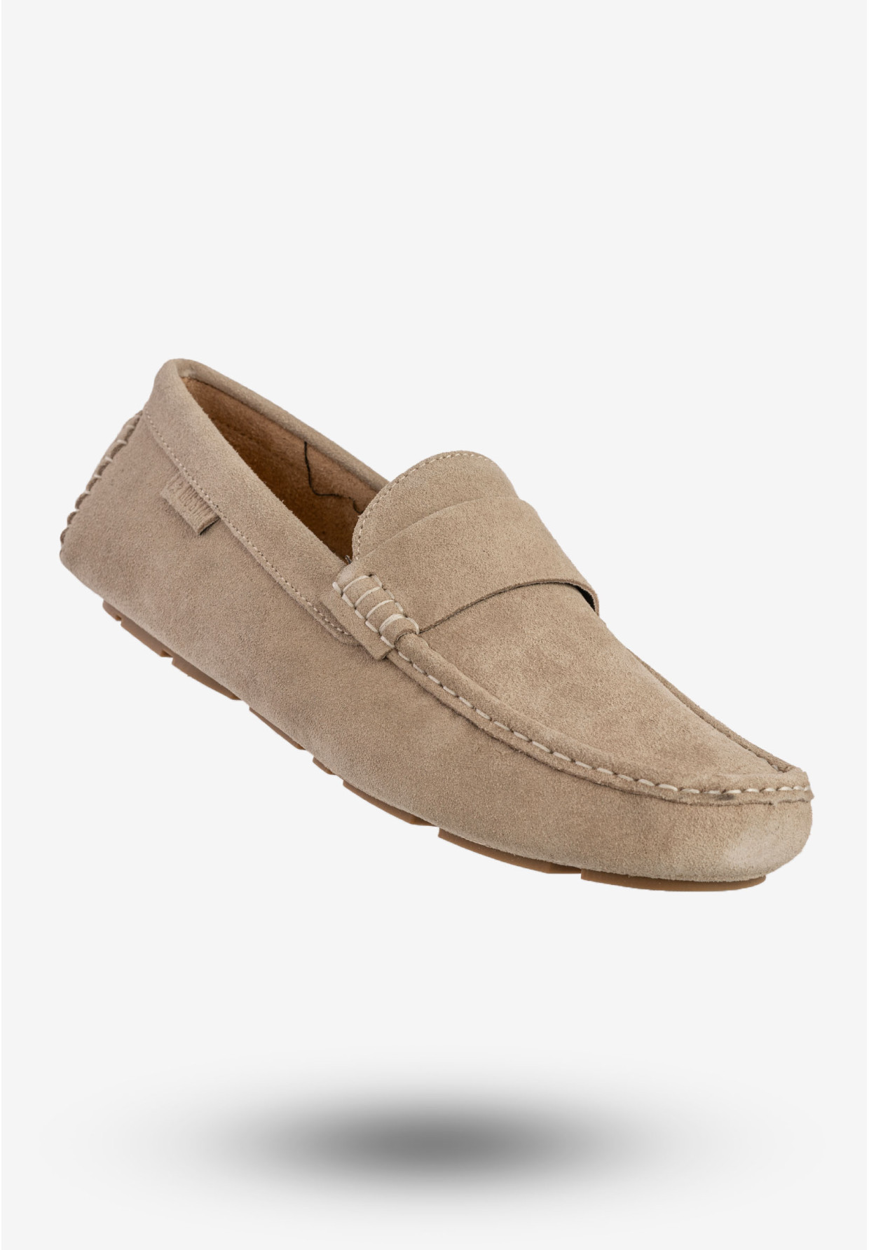 Mokasyny Męskie Skórzane Buty BIG STAR Eleganckie Beżowe RR174050