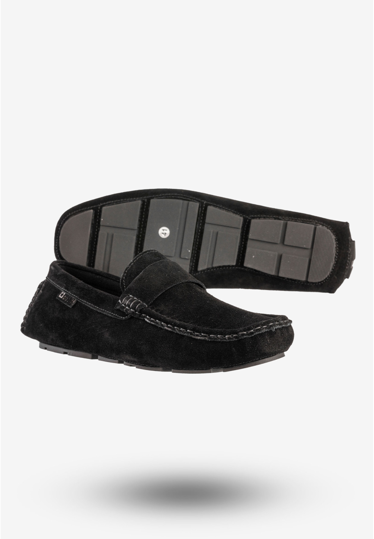 Mokasyny Męskie Skórzane Buty BIG STAR Eleganckie Czarne RR174049