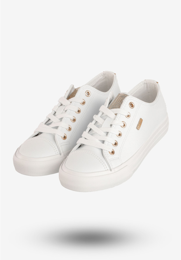 Trampki Damskie Ekoskóra Big Star Buty Białe RR274748
