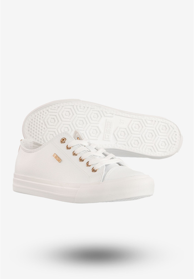 Trampki Damskie Ekoskóra Big Star Buty Białe RR274748