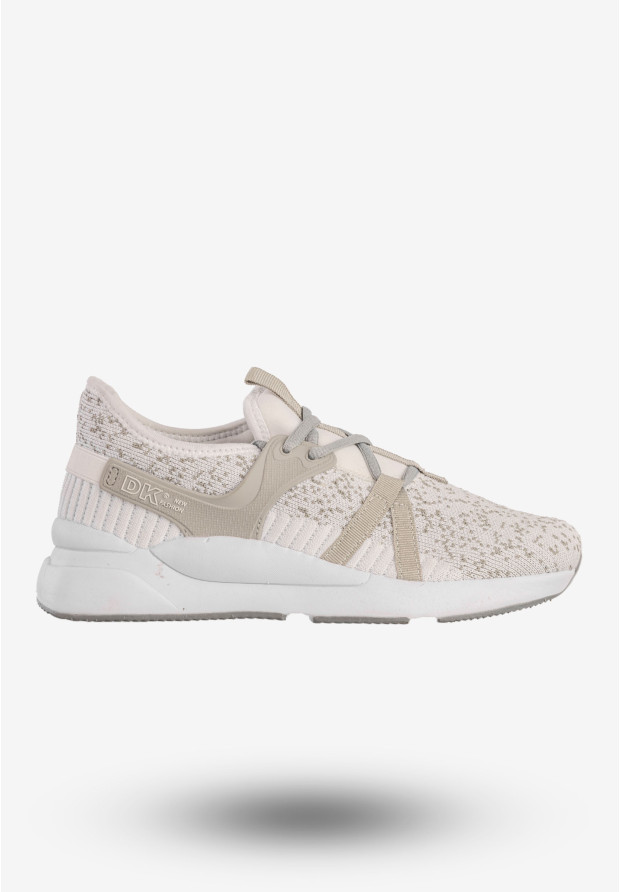 Sneakersy Damskie DK Buty Sportowe Do Biegania Białe SY19009 Famia
