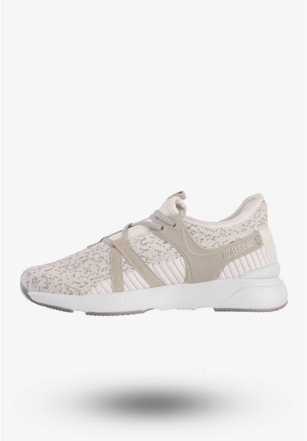 Sneakersy Damskie DK Buty Sportowe Do Biegania Białe SY19009 Famia