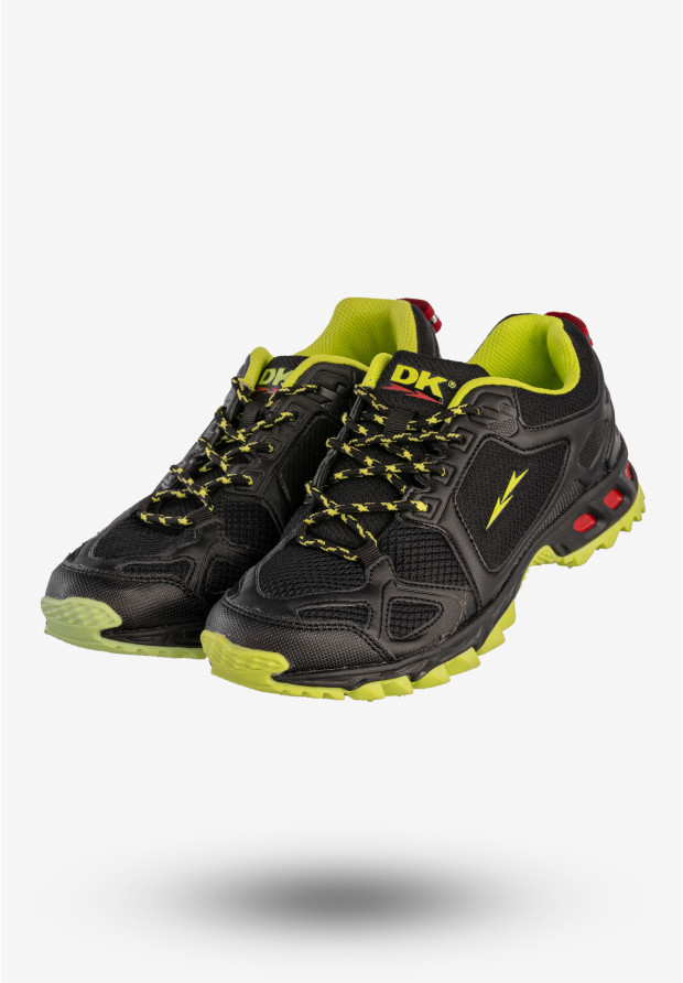 Sneakersy Damskie DK Buty Sportowe Trekkingi Niskie Czarne 614601