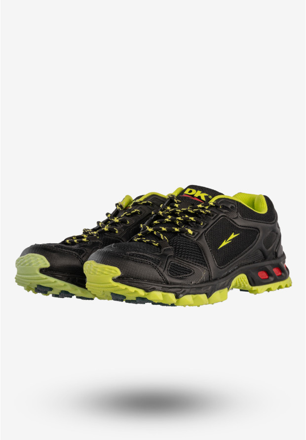 Sneakersy Damskie DK Buty Sportowe Trekkingi Niskie Czarne 614601
