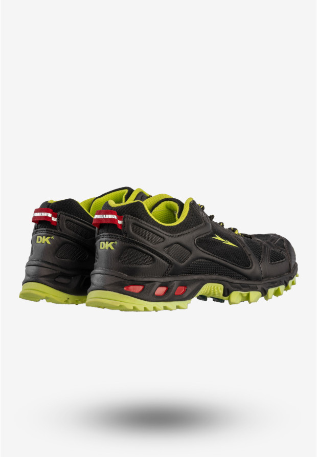 Sneakersy Damskie DK Buty Sportowe Trekkingi Niskie Czarne 614601