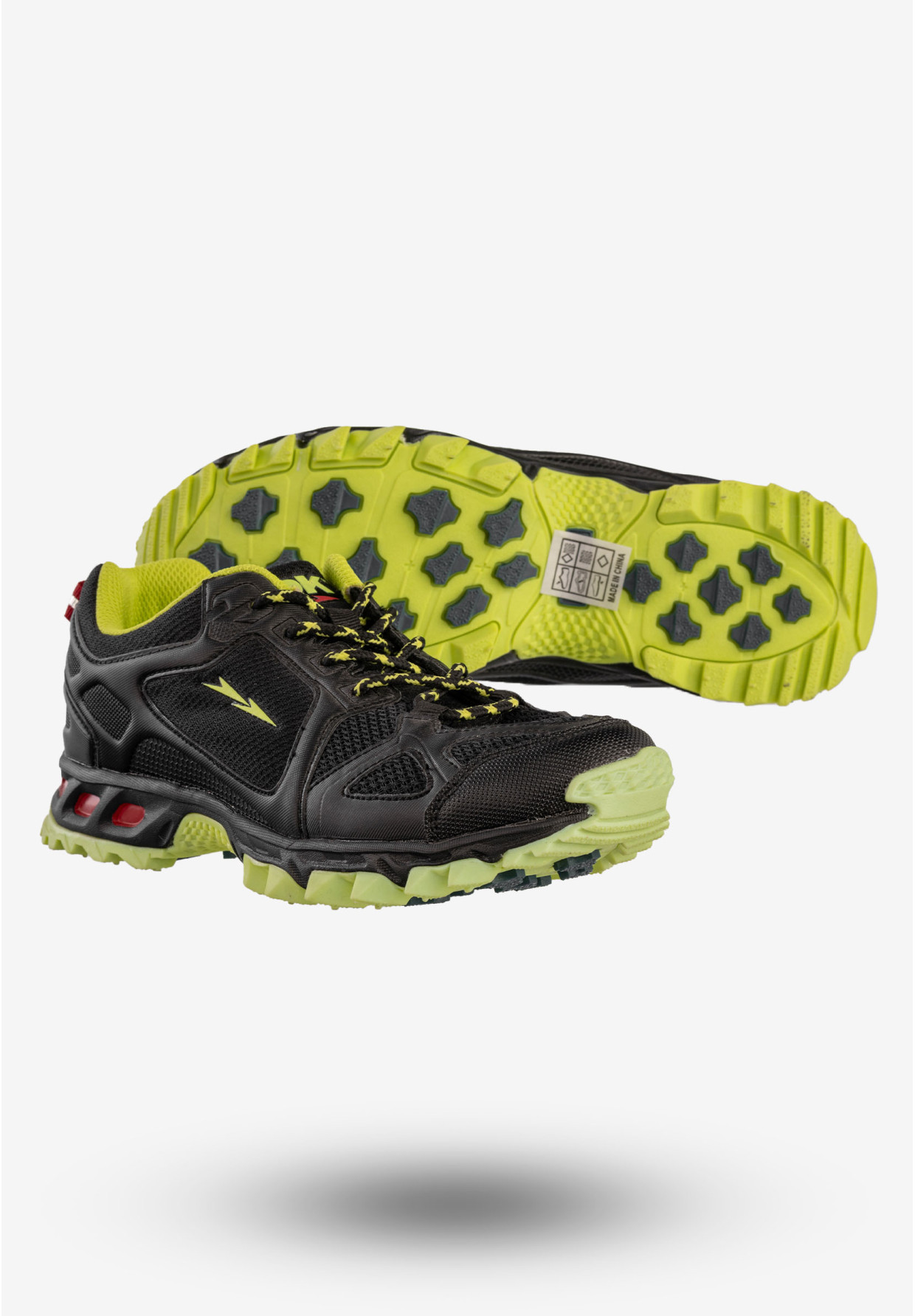 Sneakersy Damskie DK Buty Sportowe Trekkingi Niskie Czarne 614601