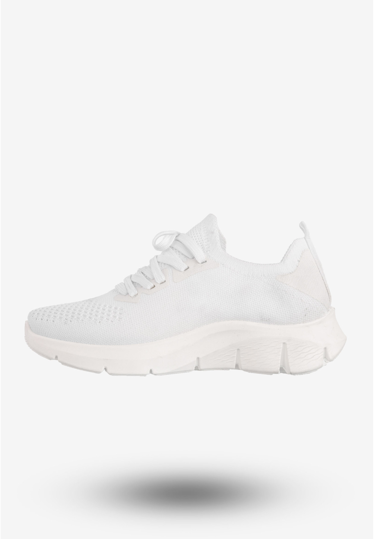 Sneakersy Damskie Wsuwane Potocki Buty Sportowe Białe 24-01303WH
