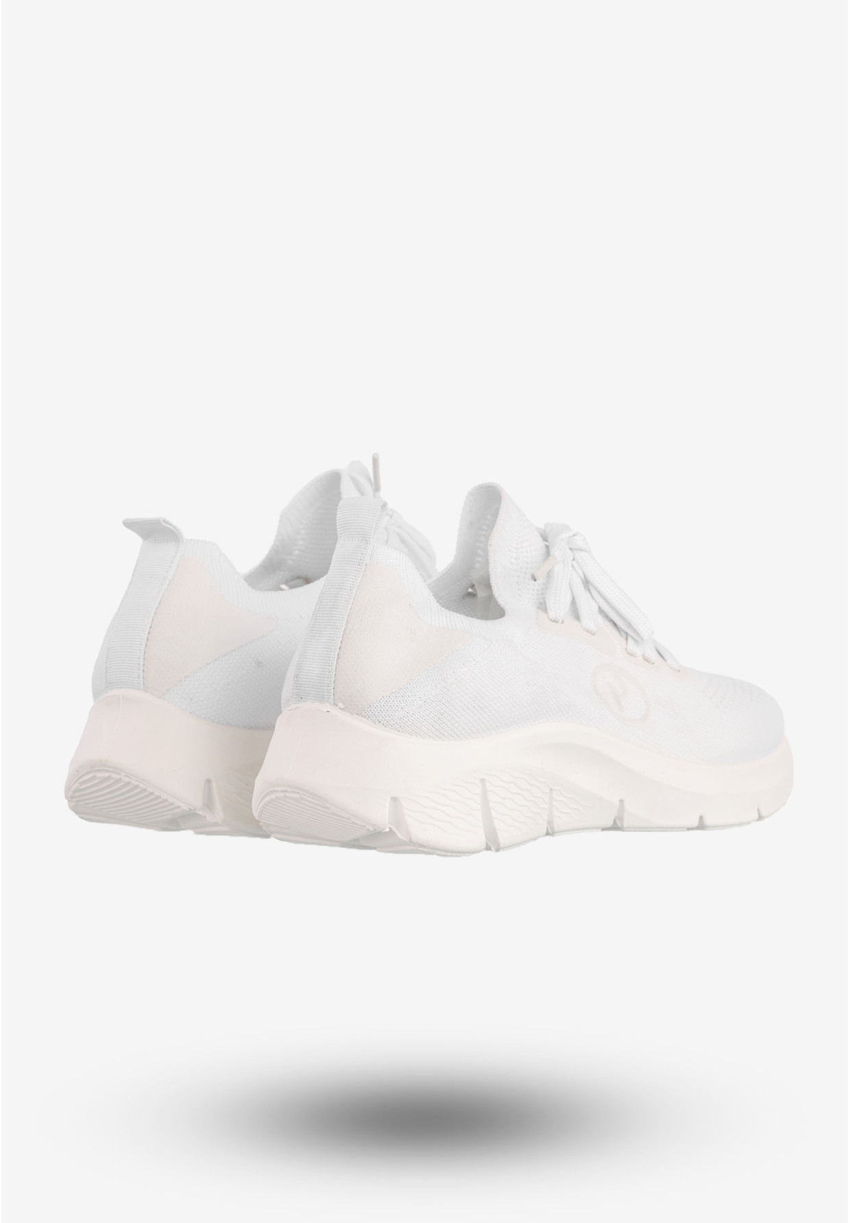Sneakersy Damskie Wsuwane Potocki Buty Sportowe Białe 24-01303WH