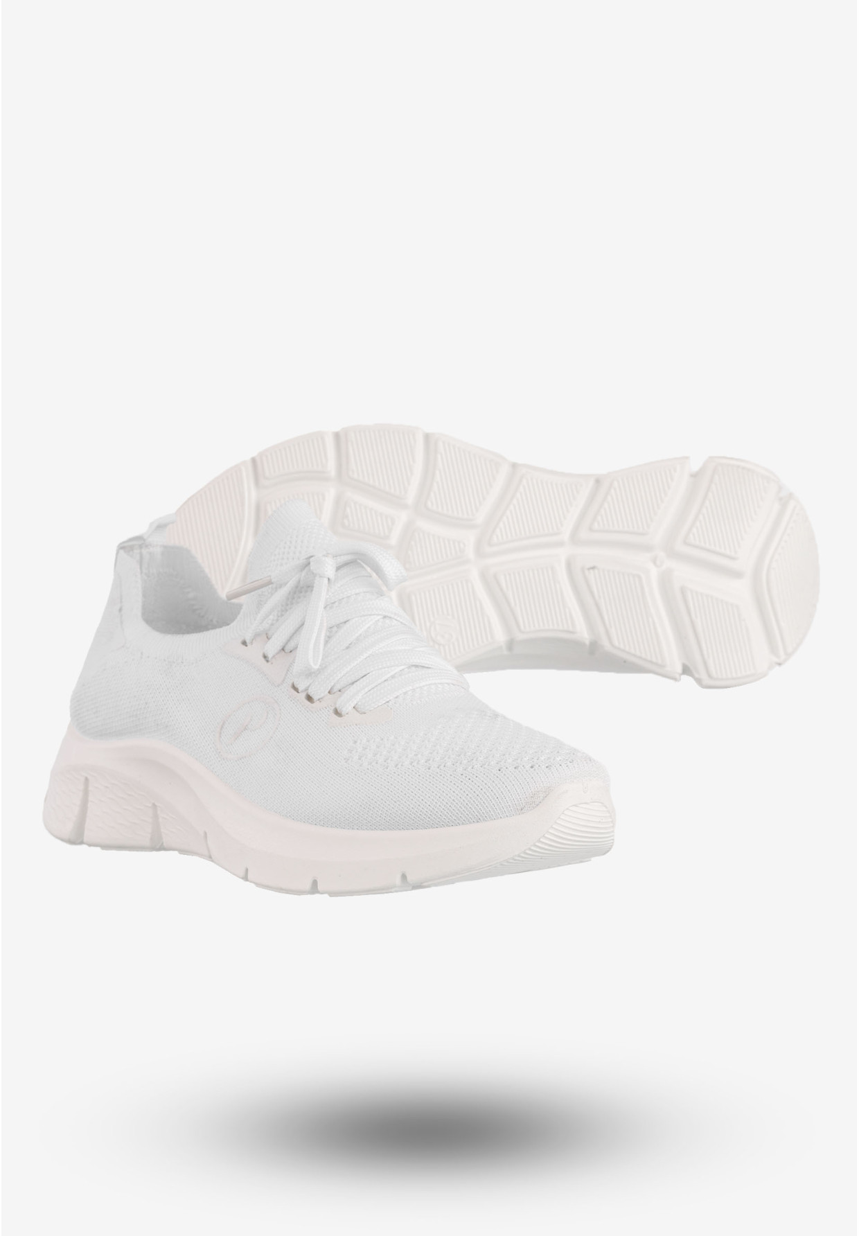 Sneakersy Damskie Wsuwane Potocki Buty Sportowe Białe 24-01303WH