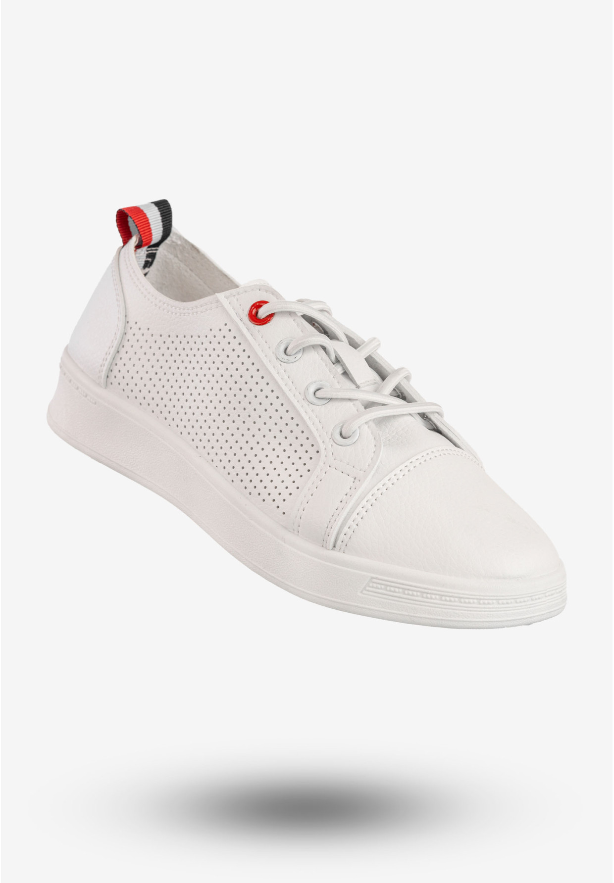 Tenisówki Damskie Wsuwane Potocki Buty Sneakersy Białe 25-16333WH