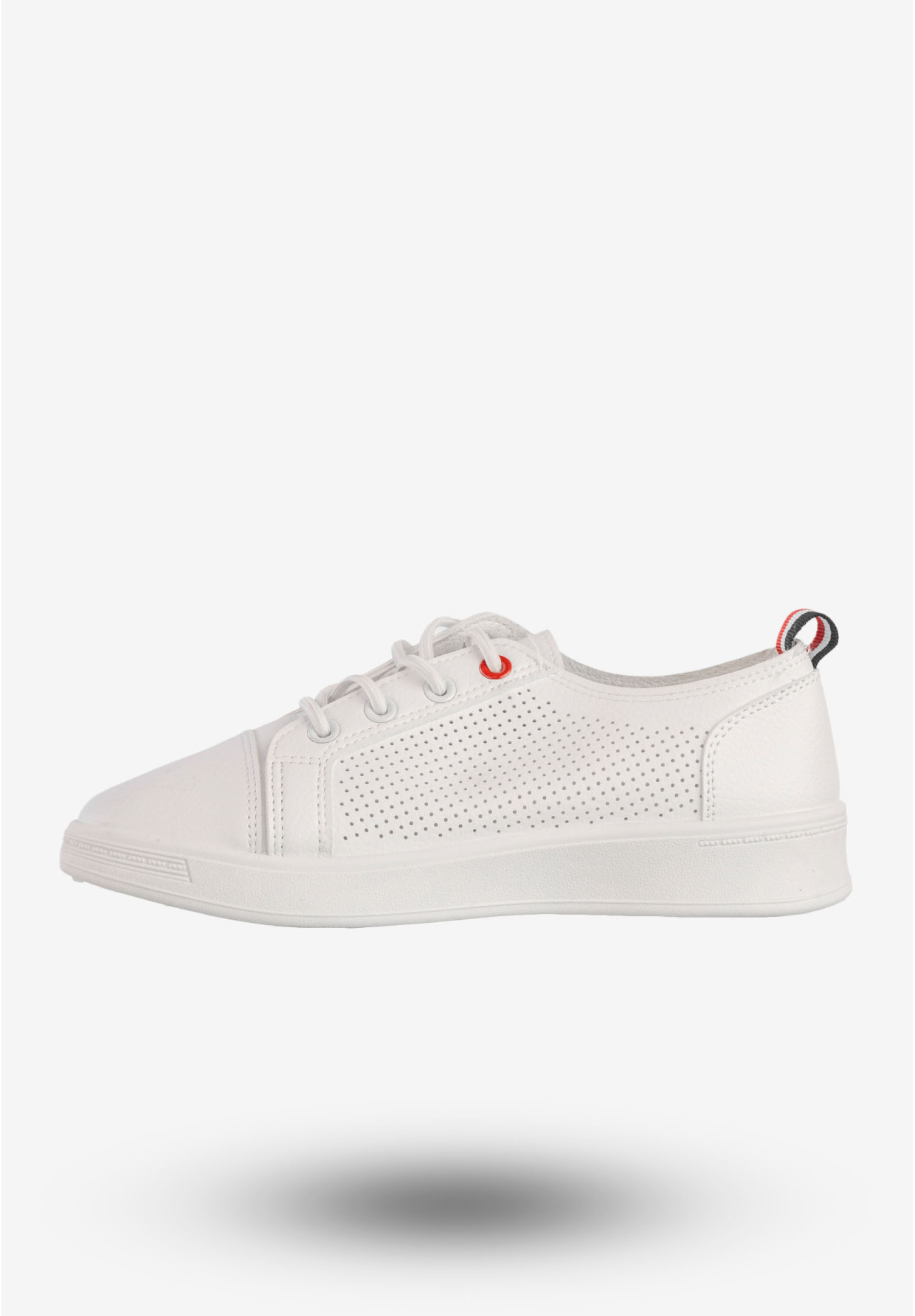Tenisówki Damskie Wsuwane Potocki Buty Sneakersy Białe 25-16333WH