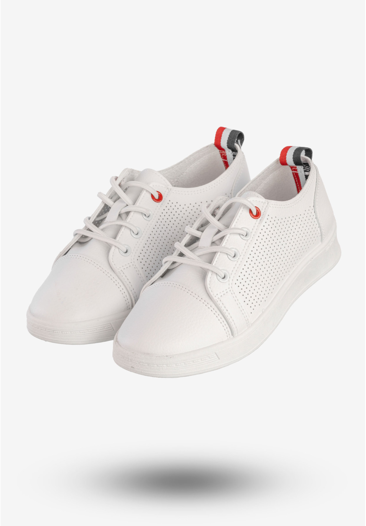 Tenisówki Damskie Wsuwane Potocki Buty Sneakersy Białe 25-16333WH