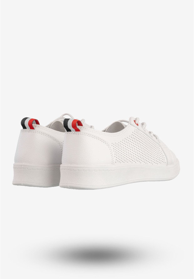 Tenisówki Damskie Wsuwane Potocki Buty Sneakersy Białe 25-16333WH