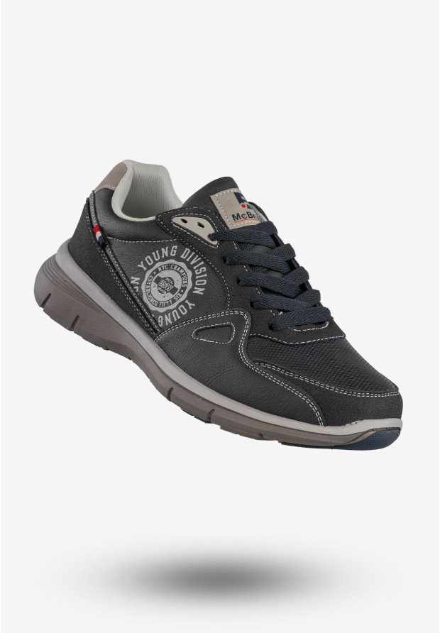 Czarne sneakersy męskie McBraun 24MN03-6754