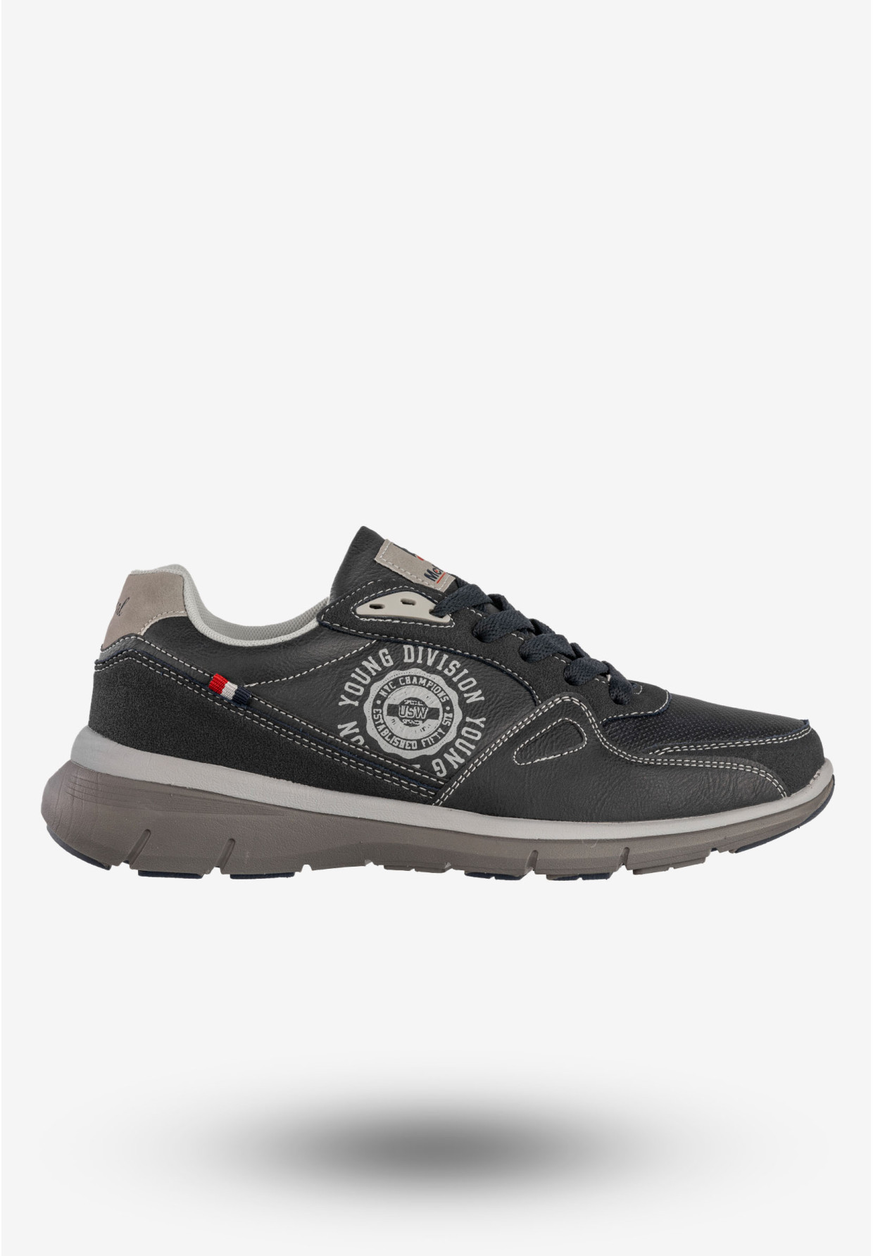 Sneakersy Męskie McBraun Ekoskóra Buty Sportowe Granatowe 24MN03-6754
