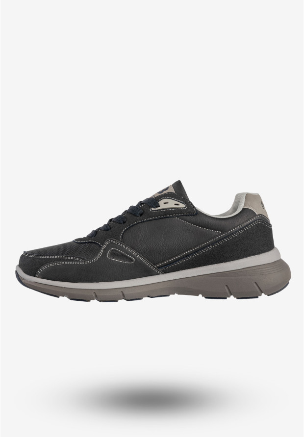 Sneakersy Męskie McBraun Ekoskóra Buty Sportowe Granatowe 24MN03-6754