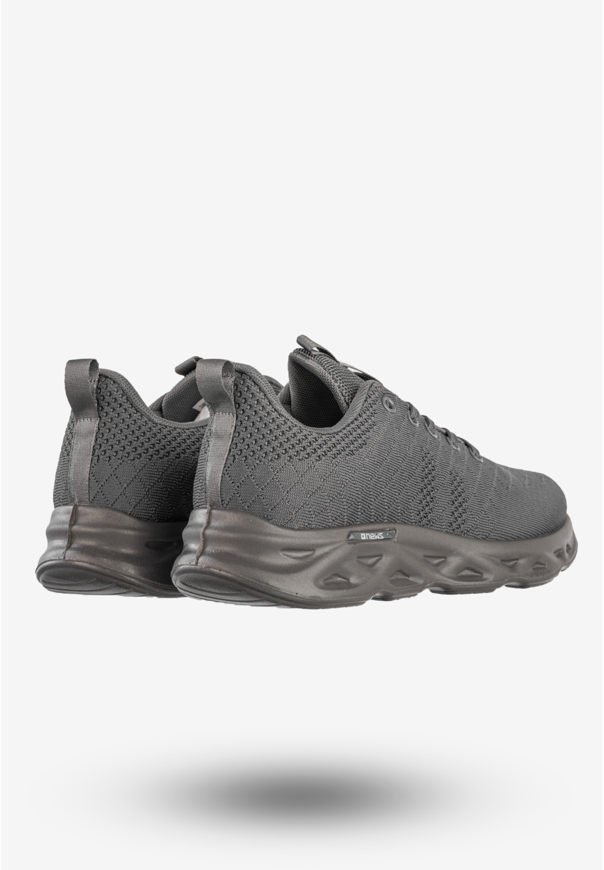 Sneakersy Męskie News Buty Sportowe Do Biegania Szare 24MN46-6830