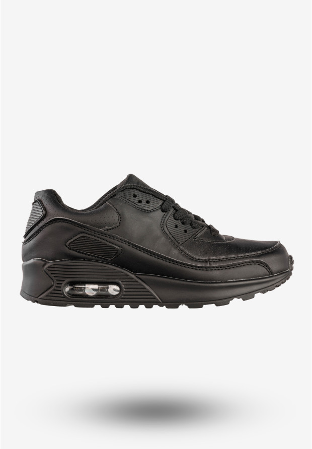 Sneakersy Damskie Ekoskóra Buty Sportowe Air Czarne HKR 7ACH-16103
