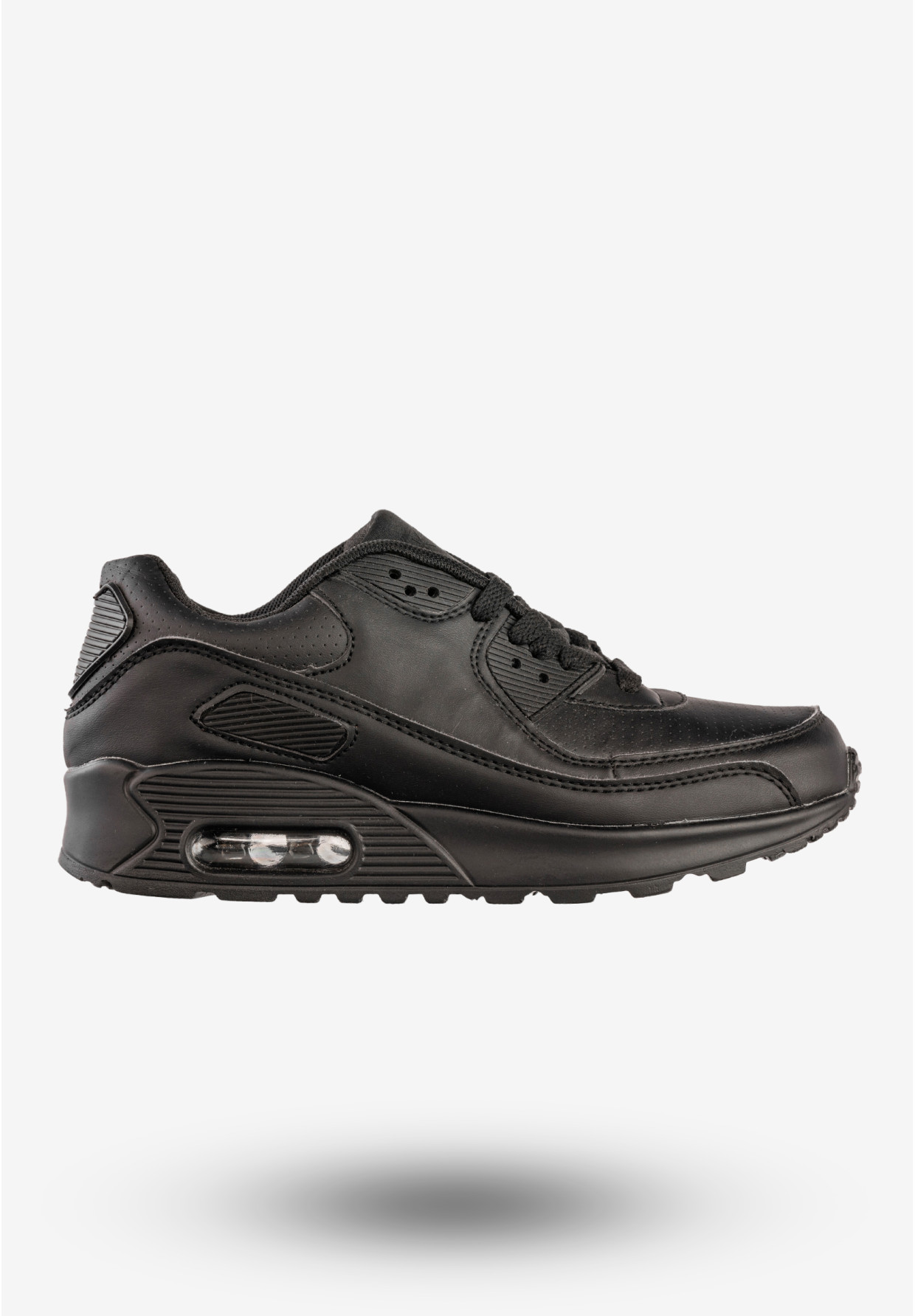 Sneakersy Damskie Ekoskóra Buty Sportowe Air Czarne HKR 7ACH-16103
