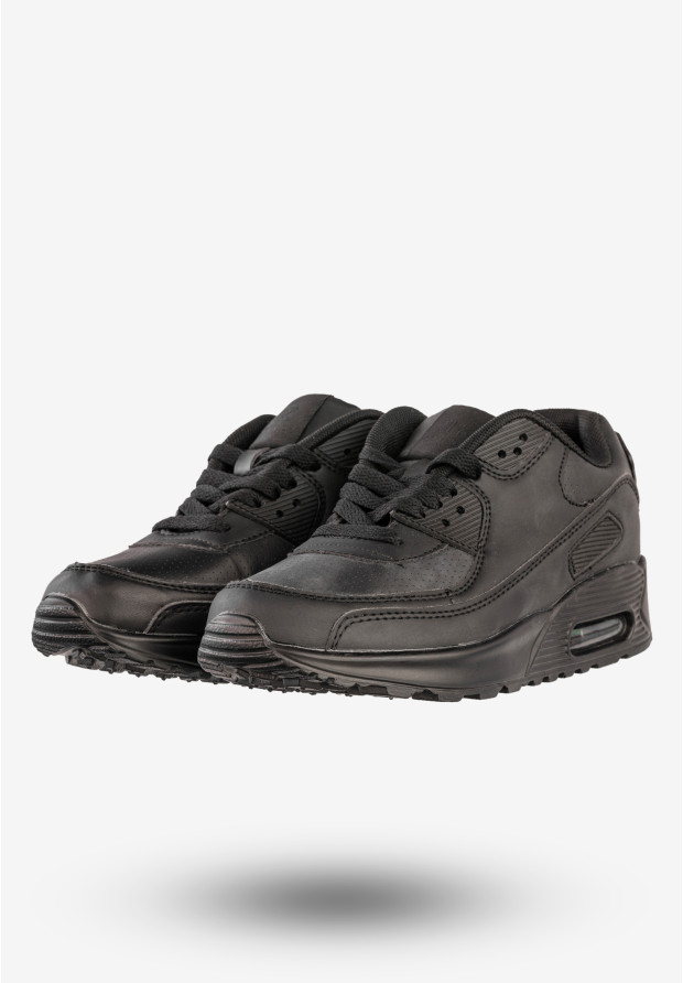 Sneakersy Damskie Ekoskóra Buty Sportowe Air Czarne HKR 7ACH-16103