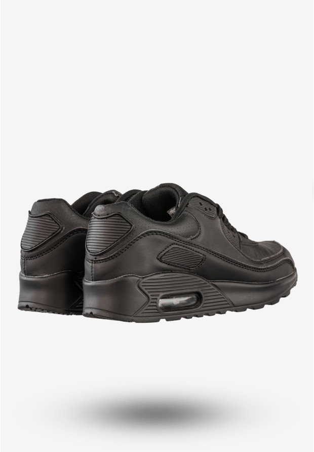 Sneakersy Damskie Ekoskóra Buty Sportowe Air Czarne HKR 7ACH-16103