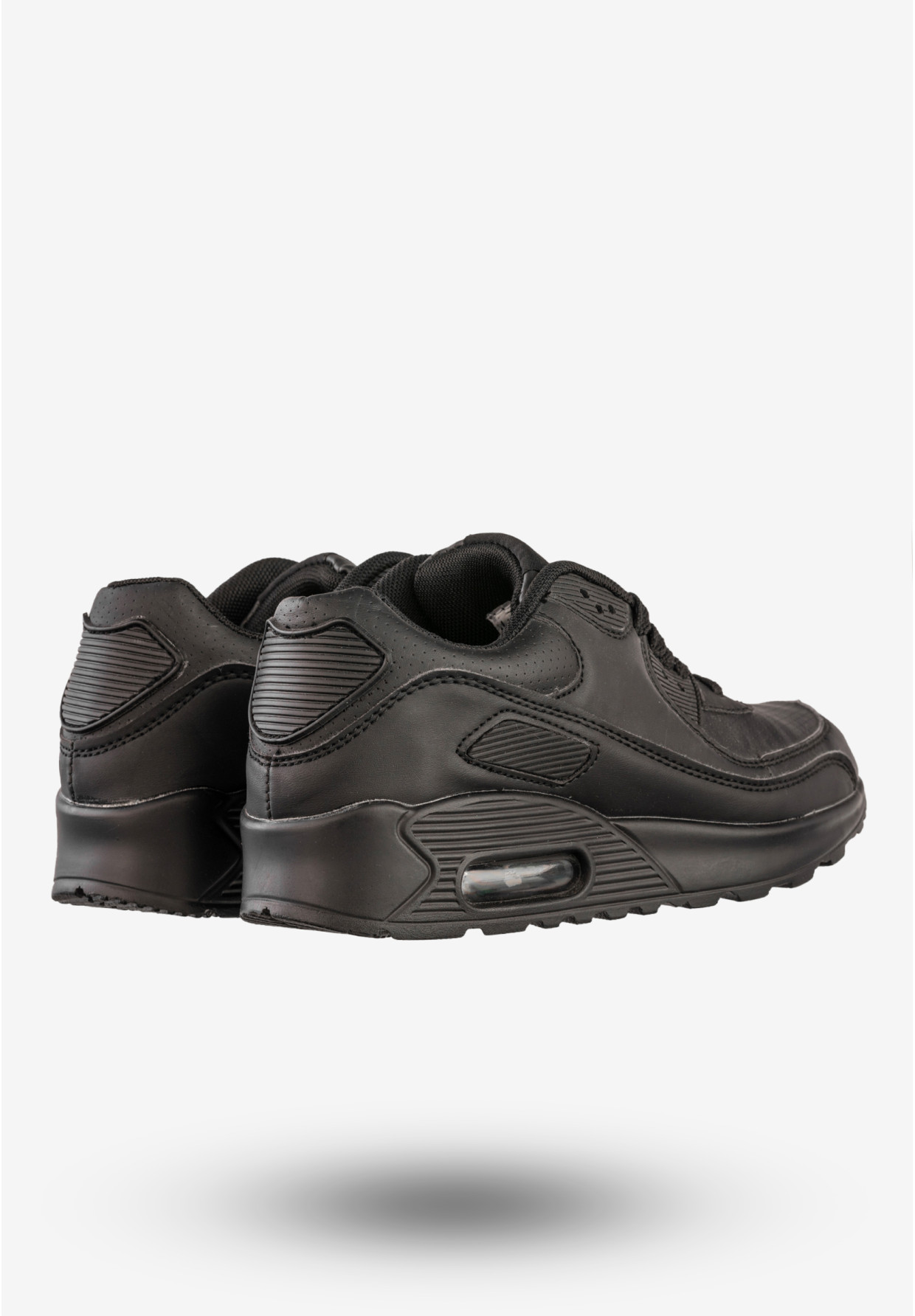 Sneakersy Damskie Ekoskóra Buty Sportowe Air Czarne HKR 7ACH-16103