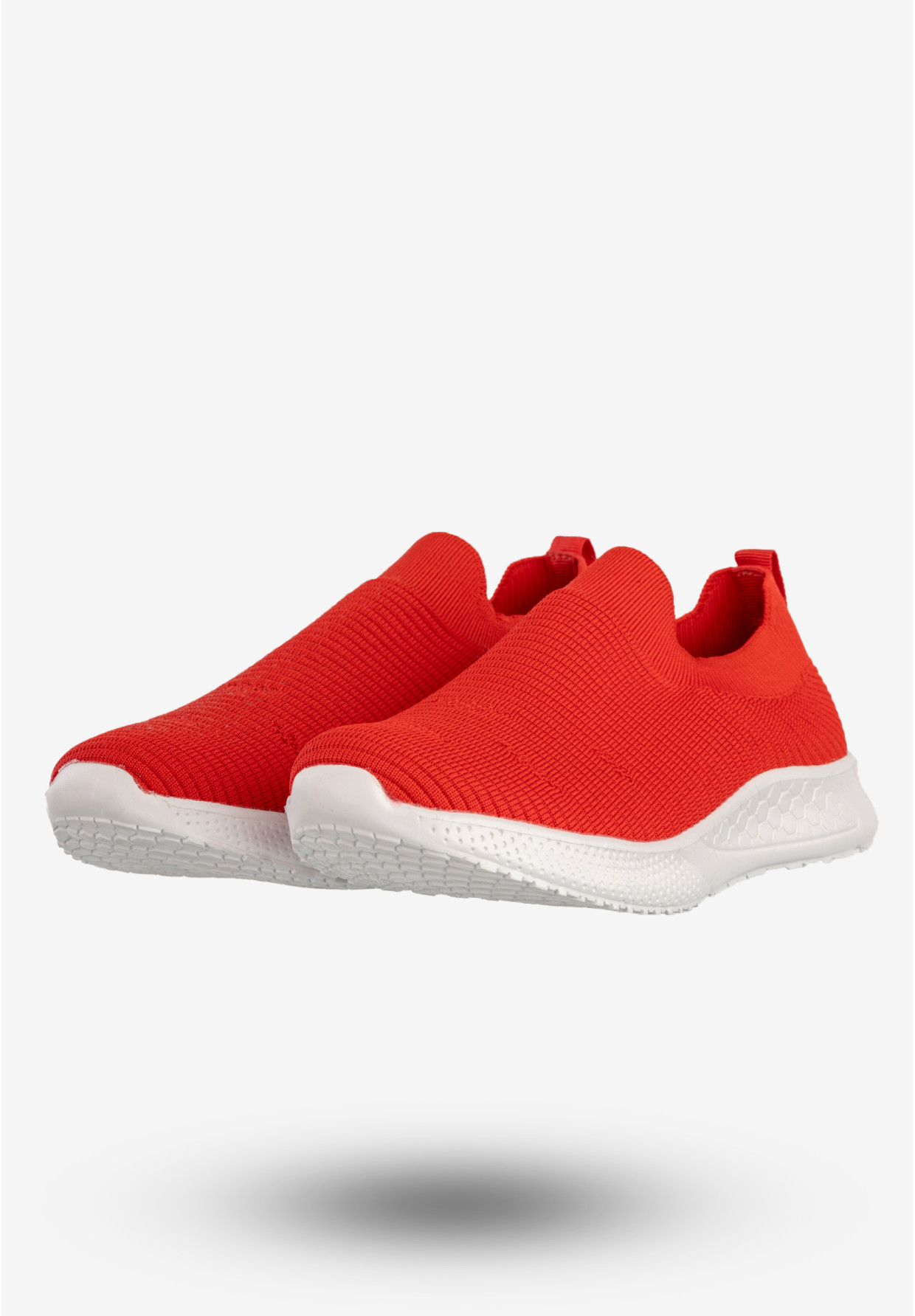 Sneakersy Damskie Wsuwane Buty Sportowe Półbuty Czerwone S20129-1