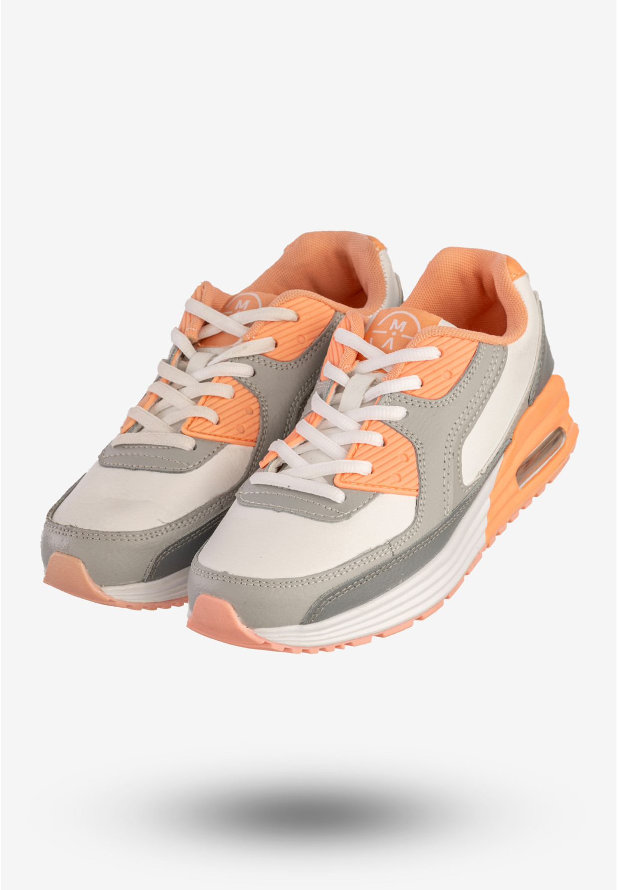 Sneakersy Damskie Ekoskóra Buty Sportowe Szare McArthur C15-F-NL-04-OR